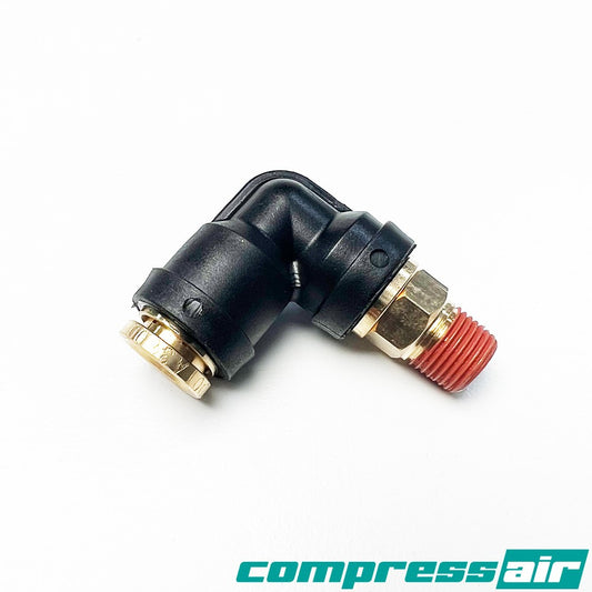 CompressAir Elbow 1/8" MNPT To 3/8" PTC