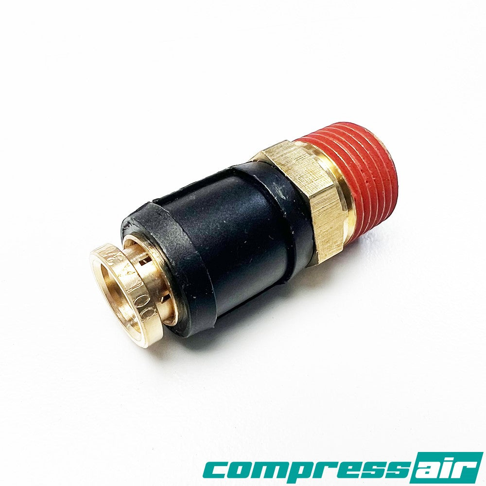 CompressAir Straight 3/8" MNPT To 3/8" PTC