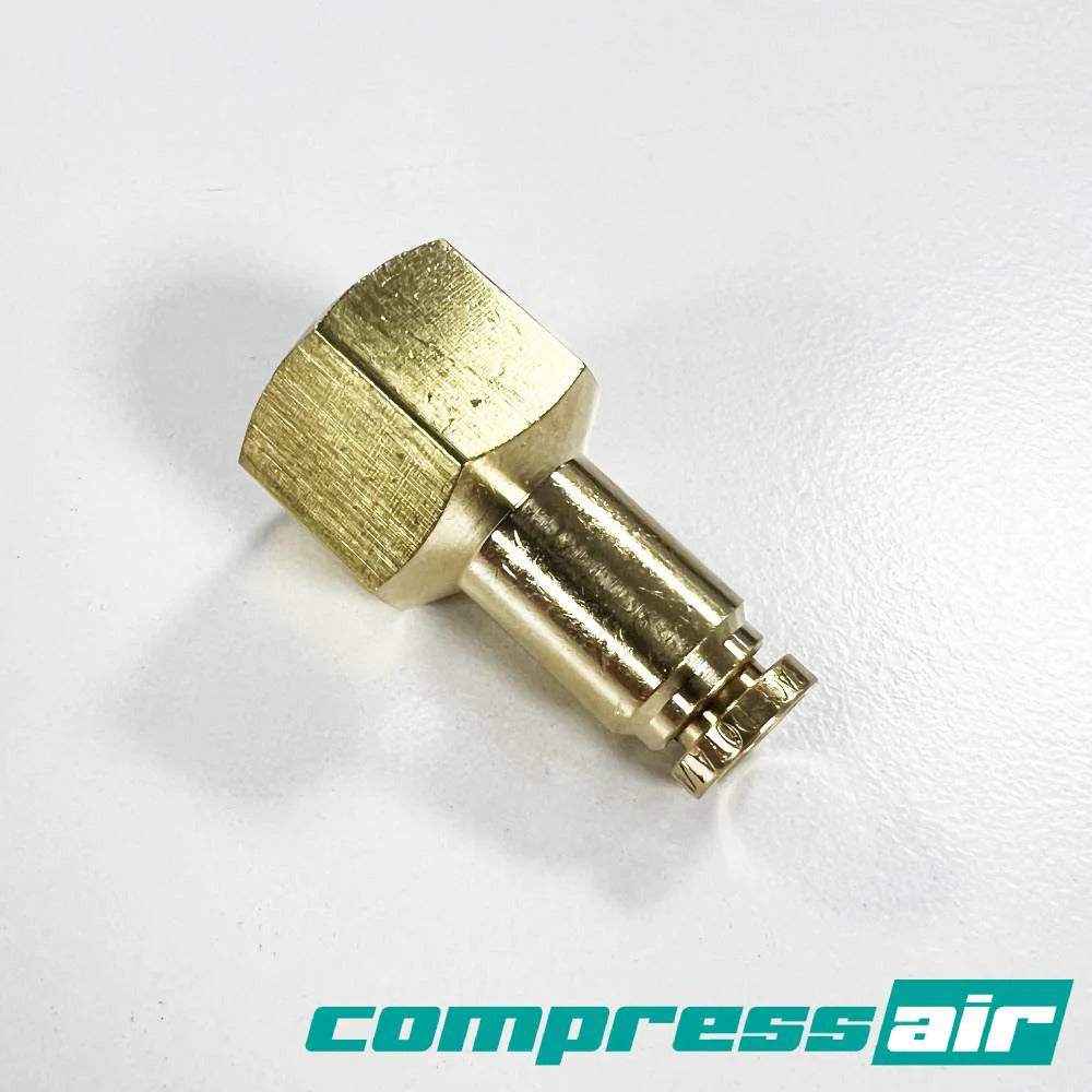 CompressAir CA21871 - Straight Female 3/8" FNPT - 1/4" PTC Dot Approved