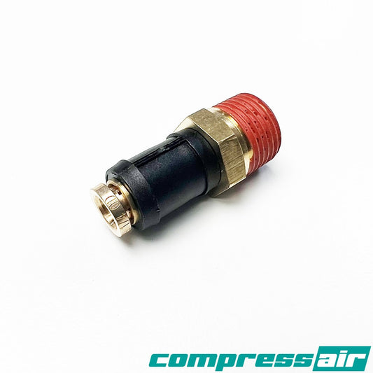 CompressAir Straight 3/8" MNPT To 1/4" PTC