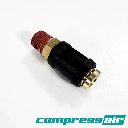 CompressAir CA21937 - Straight Male 1/8" MNPT - 1/4" PTC Dot Approved