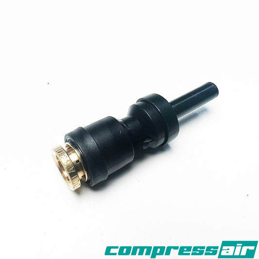 CA22666 Straight Plug in Reducer - 1/4” Stem - 3/8” PTC