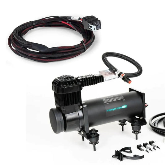 Air Lift 2nd Compressor Kit - CompressAir CA444 Black Compressor + 2nd Compressor Harness