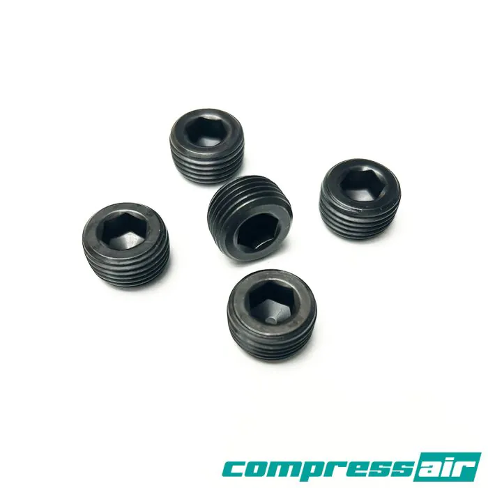 Compressair Black CounterSunk Blanks 1/2" NPT