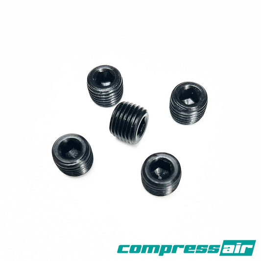 Compressair Black CounterSunk Blanks 1/4" NPT