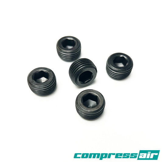 Compressair Black CounterSunk Blanks 3/8" NPT