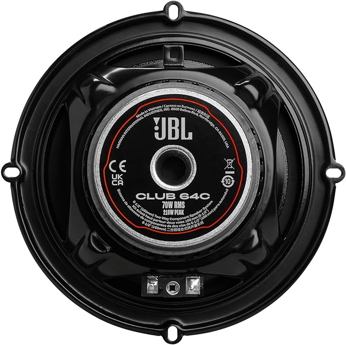 JBL Club 64C 6.5” (165mm) 2-way Component Car Speakers 420W