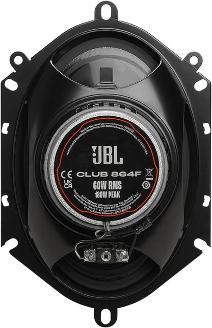 JBL Club 864F 6”x8” (152mm x 203mm) 2-way Co-axial Car Speakers 360W