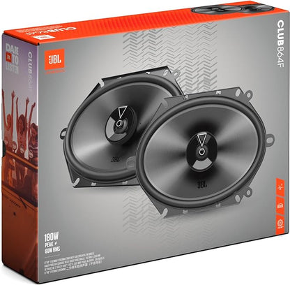 JBL Club 864F 6”x8” (152mm x 203mm) 2-way Co-axial Car Speakers 360W