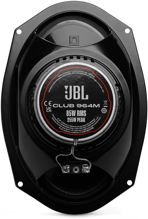 JBL Club 964M 6”x9” (150mm x 225mm) 2-way Co-axial Car Speakers 360W