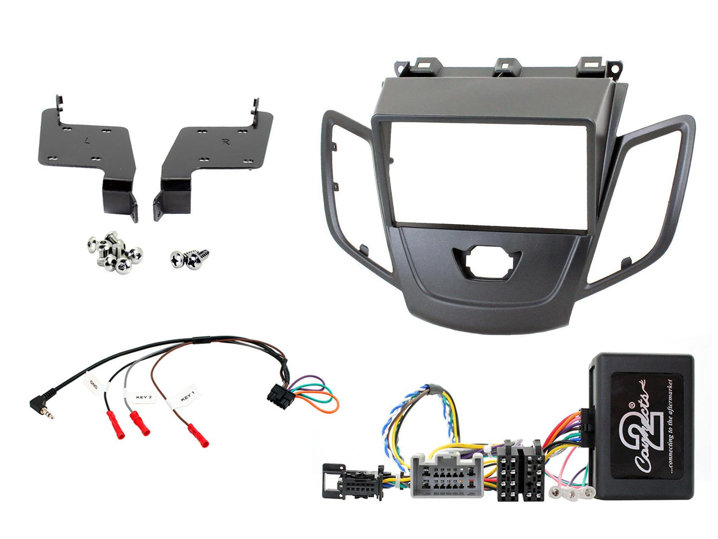 CTKFD29 Ford Fiesta 08/2014> Radio Installation Kit Anthracite