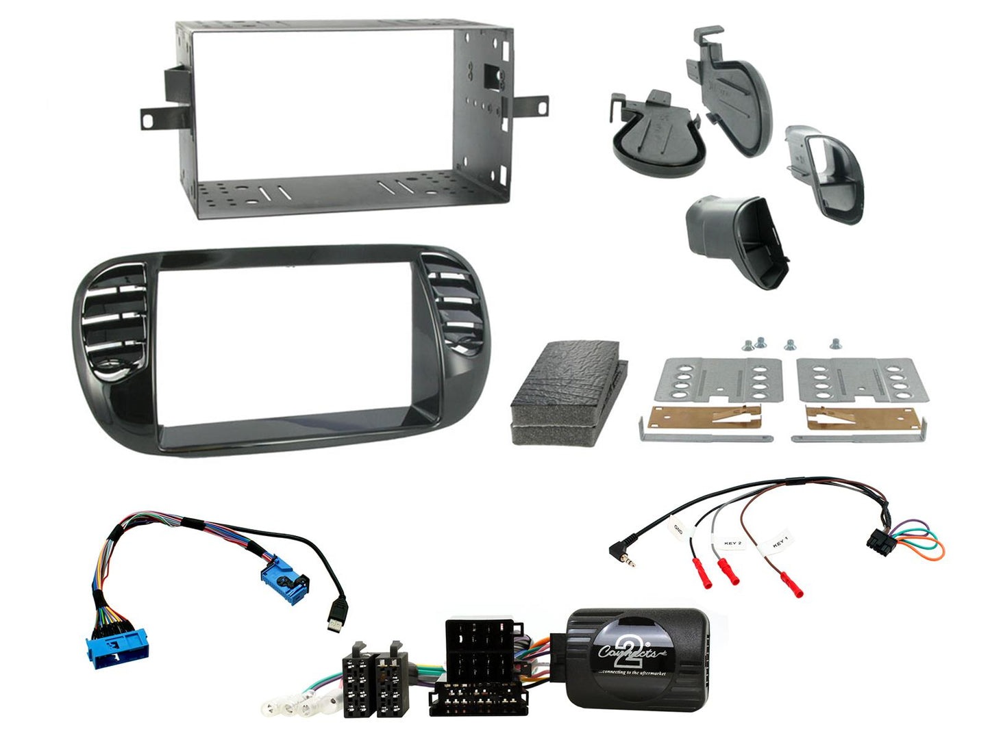 CTKFT02 Fiat 500 Radio Installation Kit