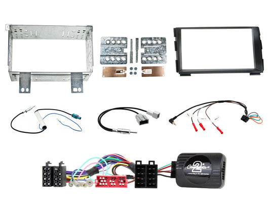 Connects 2 KIA Cee'd 2009> Non Amplified Double Din Complete Fascia Fitting Kit CTKKI03