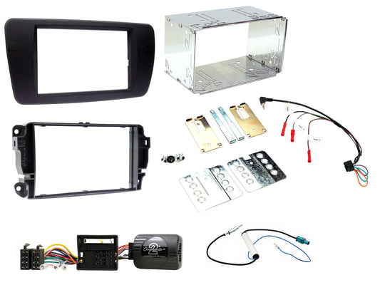 CTKST01 SEAT Leon 2008>2014 Double Din Stereo Complete Fitting Kit