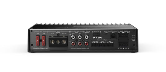 AudioControl D-4.800 High-Power 4 Channel DSP Matrix Amplifier with Accubass®