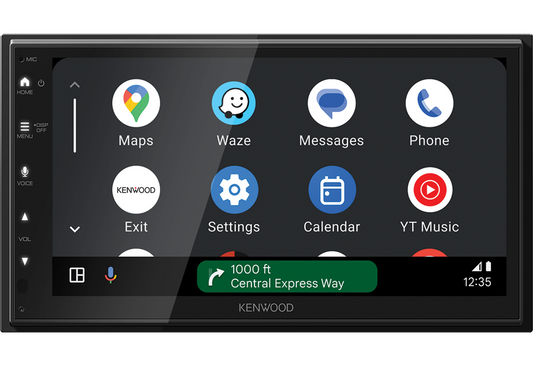Kenwood DMX6523DABS 6.8" WSVGA Display Wireless Apple CarPlay Android Auto & iPhone Android Mirroring DAB+ Bluetooth Stereo