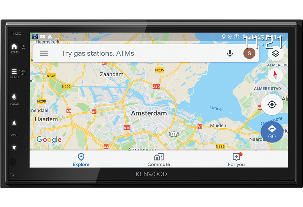 Kenwood DMX6523DABS 6.8" WSVGA Display Wireless Apple CarPlay Android Auto & iPhone Android Mirroring DAB+ Bluetooth Stereo