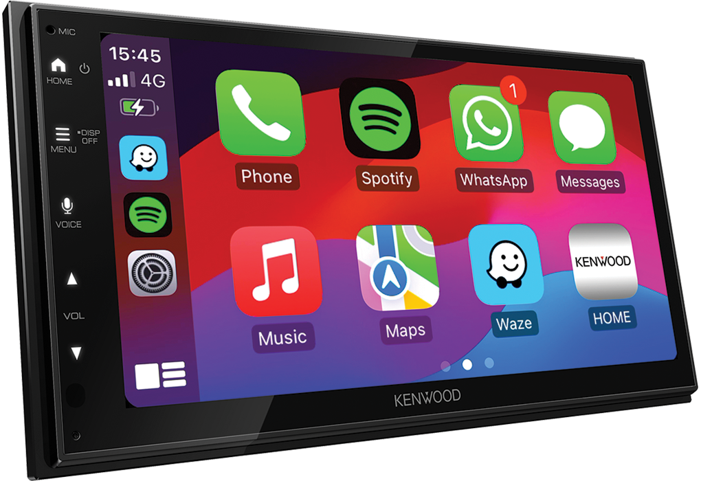 Kenwood DMX6523DABS 6.8" WSVGA Display Wireless Apple CarPlay Android Auto & iPhone Android Mirroring DAB+ Bluetooth Stereo
