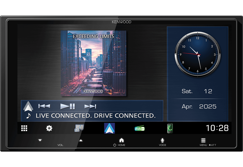 Kenwood DMX7525DABS - 6.8" HD Double DIN Wireless Carplay, Android Auto DAB Stereo