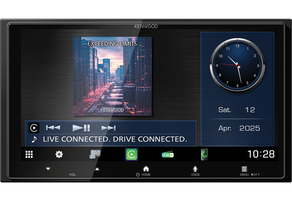 Kenwood DMX7525DABS - 6.8" HD Double DIN Wireless Carplay, Android Auto DAB Stereo