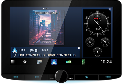 Kenwood DMX9724XDS - 10.1" CarPlay Android Auto Hi-Res Audio Wifi DAB Bluetooth Stereo