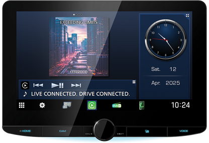 Kenwood DMX9724XDS - 10.1" CarPlay Android Auto Hi-Res Audio Wifi DAB Bluetooth Stereo