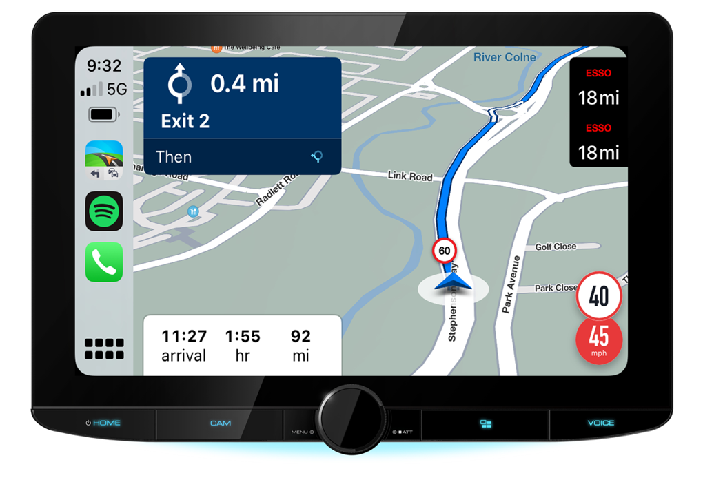 Kenwood DMX9724XDS - 10.1" CarPlay Android Auto Hi-Res Audio Wifi DAB Bluetooth Stereo