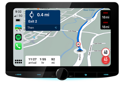 Kenwood DMX9724XDS - 10.1" CarPlay Android Auto Hi-Res Audio Wifi DAB Bluetooth Stereo