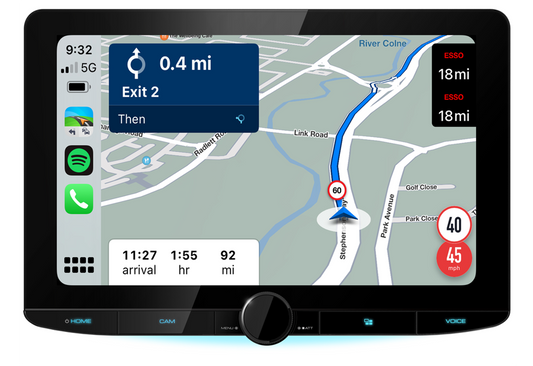 Kenwood DMX9724XDS - 10.1" CarPlay Android Auto Hi-Res Audio Wifi DAB Bluetooth Stereo