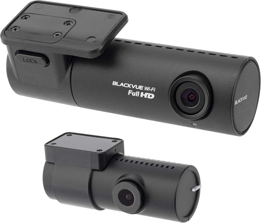 BlackVue DR590X-2CH (32 GB) UK Edition - Full HD Front and Rear Dash Cam with Smooth 30fps Video, Wi-Fi, Intelligent Parking Mode