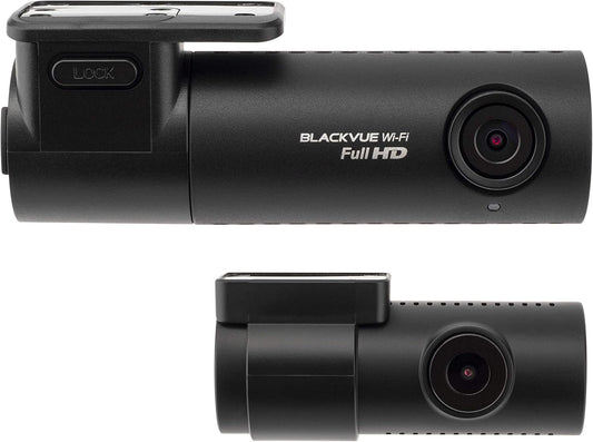 BlackVue DR590X-2CH (32 GB) UK Edition - Full HD Front and Rear Dash Cam with Smooth 30fps Video, Wi-Fi, Intelligent Parking Mode