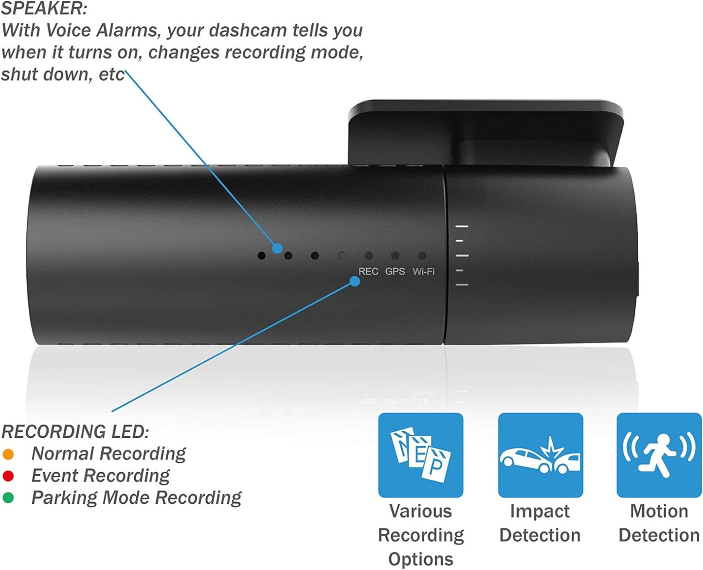 BlackVue DR590X-2CH (32 GB) UK Edition - Full HD Front and Rear Dash Cam with Smooth 30fps Video, Wi-Fi, Intelligent Parking Mode