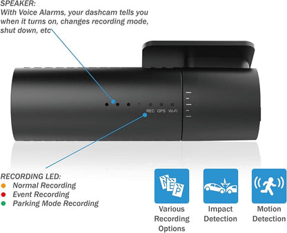 BlackVue DR590X-2CH (32 GB) UK Edition - Full HD Front and Rear Dash Cam with Smooth 30fps Video, Wi-Fi, Intelligent Parking Mode
