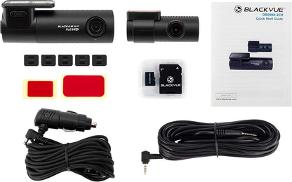 BlackVue DR590X-2CH (32 GB) UK Edition - Full HD Front and Rear Dash Cam with Smooth 30fps Video, Wi-Fi, Intelligent Parking Mode
