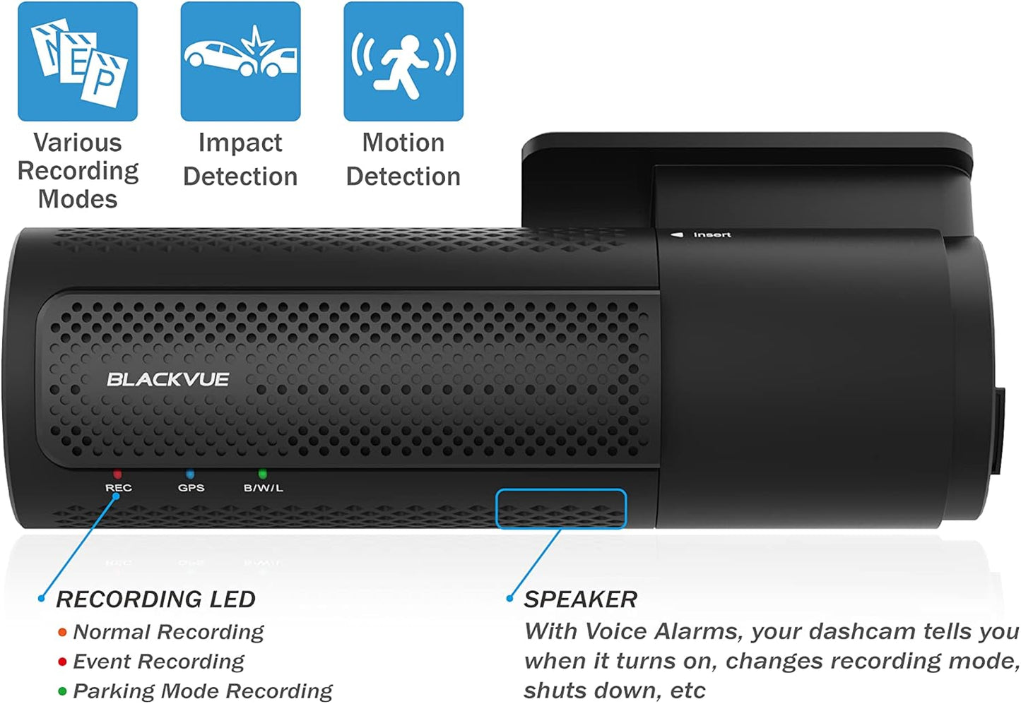 BlackVue DR770X-2CH LTE - 1080p 64GB Full HD Wi-Fi GPS Cloud 2 Channel Dash Cam