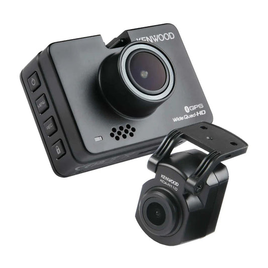 Kenwood DRVA510R11CA - 2K Wide QHD Front & Full-HD Rear Dashcam Bundle Incl 32GB SD-Card