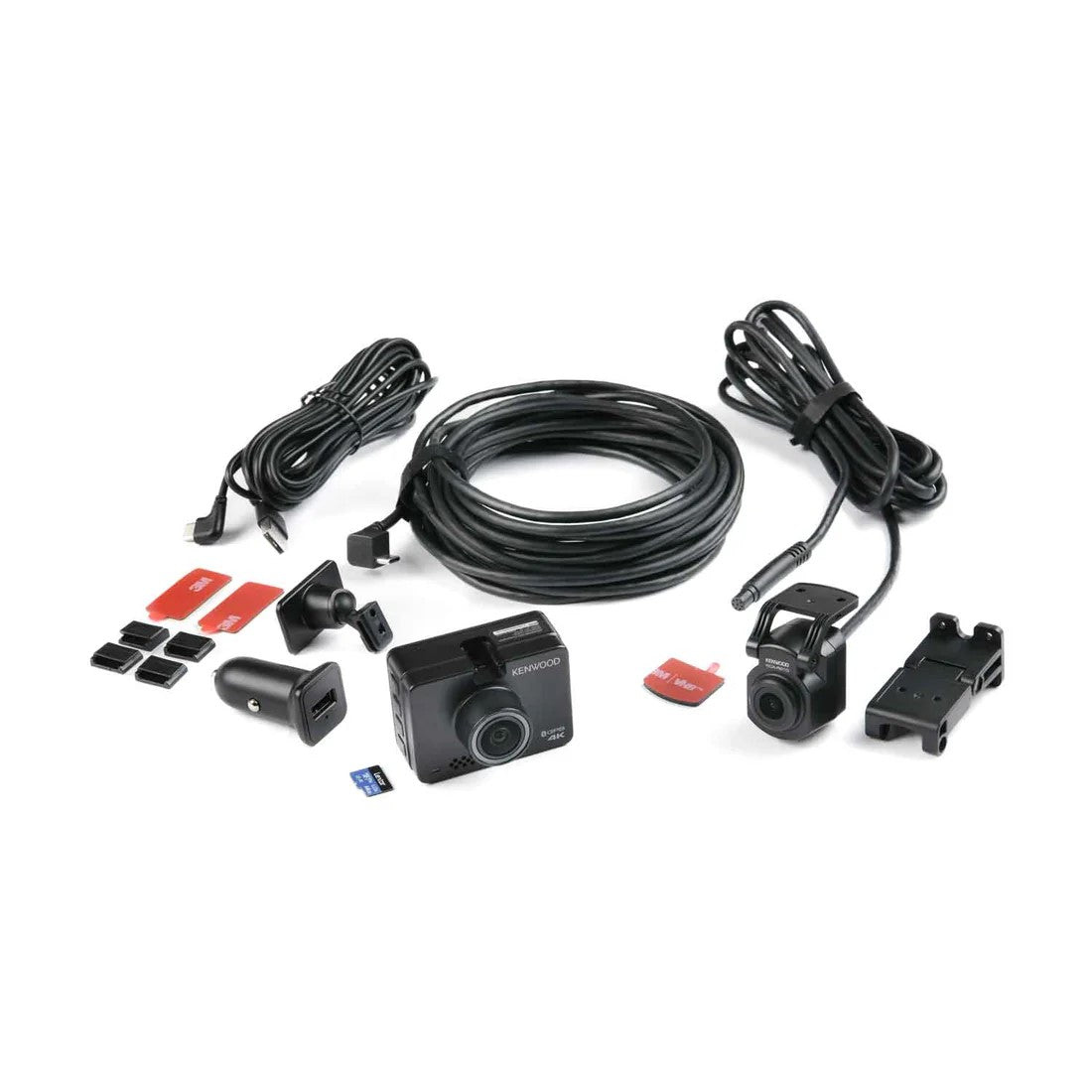 Kenwood DRVA610R21CA - 4K UHD Front & 2K Rear Dashcam Bundle Incl 64GB SD-Card