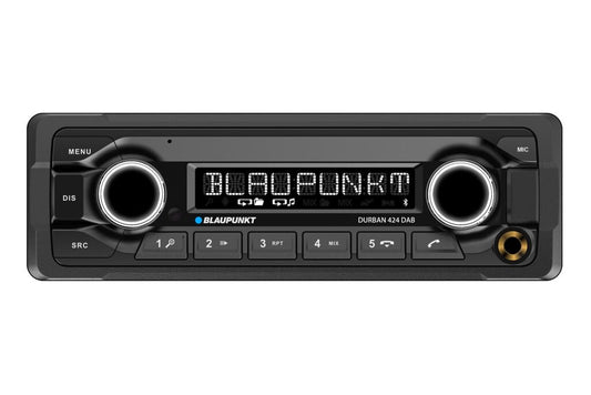 Blaupunkt Durban 424 DAB - 24V Single DIN DAB, Bluetooth, Dual USB and AUX Stereo