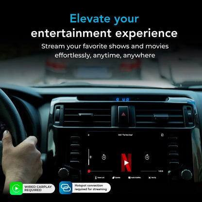 Autosky WCPAA-DUAL - Wireless CarPlay and Android Auto Adapter With Netflix & YouTube
