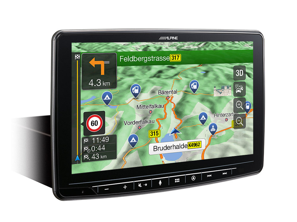 Alpine INE-F904DC – 9" Touch Screen, Built-in Navigation for Trucks, Campers and Large Motorhomes