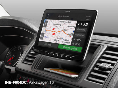 Alpine INE-F904DC – 9" Touch Screen, Built-in Navigation for Trucks, Campers and Large Motorhomes