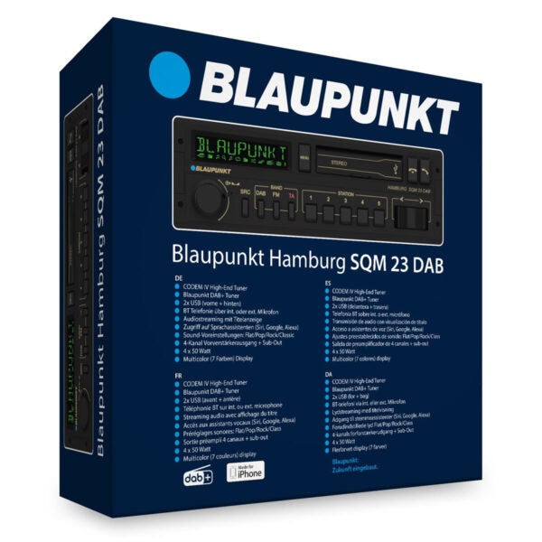 BLAUPUNKT HAMBURG SQM 23 DAB - Retro Classic Bluetooth DAB+ USB Stereo