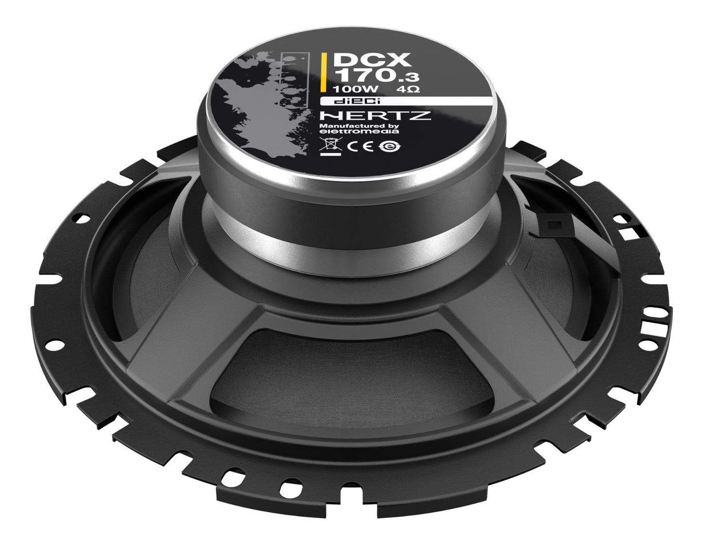Hertz DCX170.3 - Dieci 6.7" Two-Way Coaxial Speakers