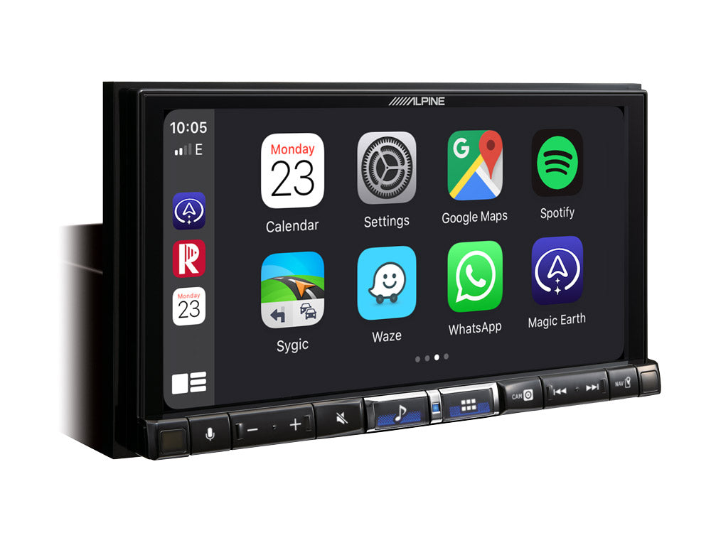 Alpine ILX-705D Wireless Carplay, 7" Mechless, DAB, Wired Android Auto, Bluetooth