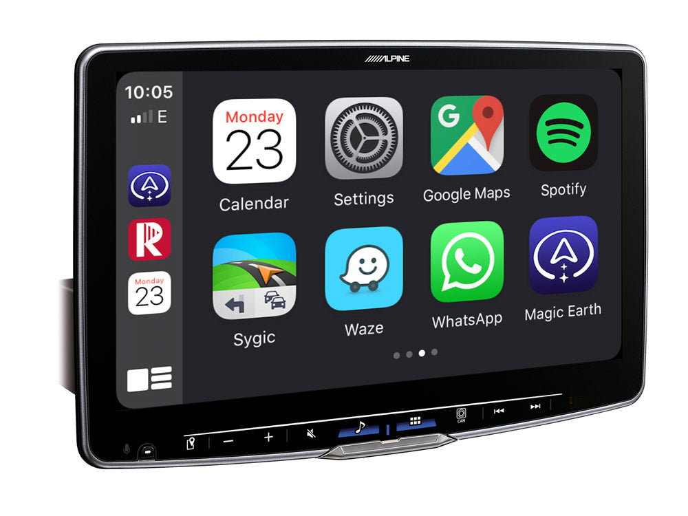 Alpine iLX-F115D 11-Inch Media Receiver 1-DIN Chassis, Featuring DAB+, Apple CarPlay and Android Auto Compatibility