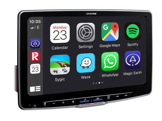 Alpine iLX-F115D 11-Inch Media Receiver 1-DIN Chassis, Featuring DAB+, Apple CarPlay and Android Auto Compatibility
