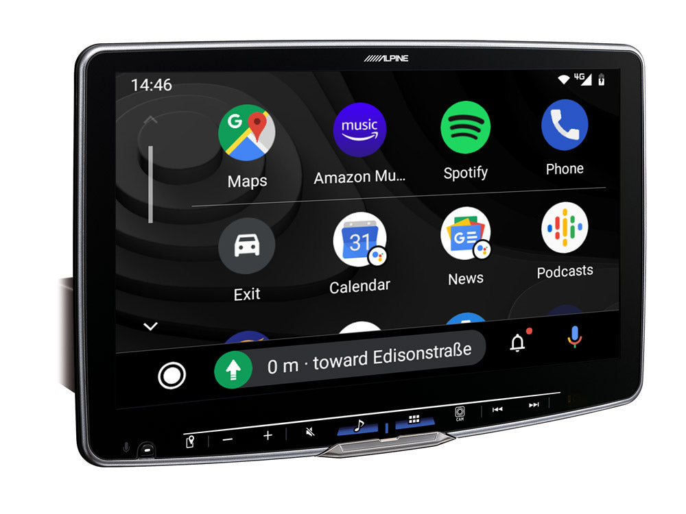 Alpine iLX-F115D 11-Inch Media Receiver 1-DIN Chassis, Featuring DAB+, Apple CarPlay and Android Auto Compatibility