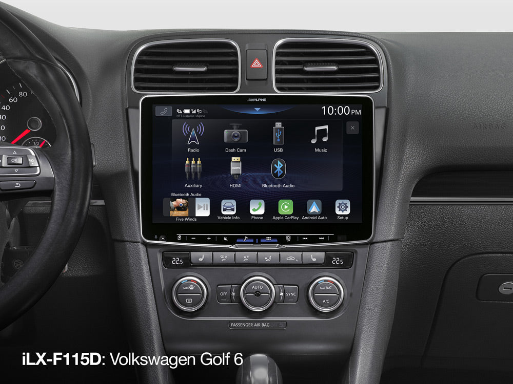 Alpine iLX-F115D 11-Inch Media Receiver 1-DIN Chassis, Featuring DAB+, Apple CarPlay and Android Auto Compatibility