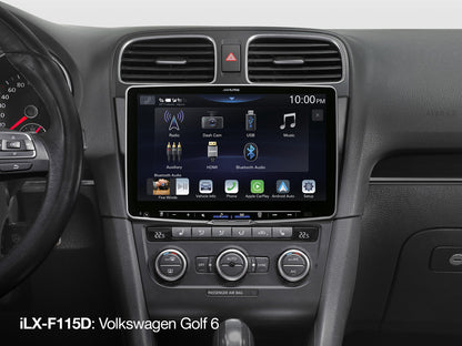 Alpine iLX-F115D 11-Inch Media Receiver 1-DIN Chassis, Featuring DAB+, Apple CarPlay and Android Auto Compatibility