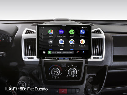 Alpine iLX-F115D 11-Inch Media Receiver 1-DIN Chassis, Featuring DAB+, Apple CarPlay and Android Auto Compatibility